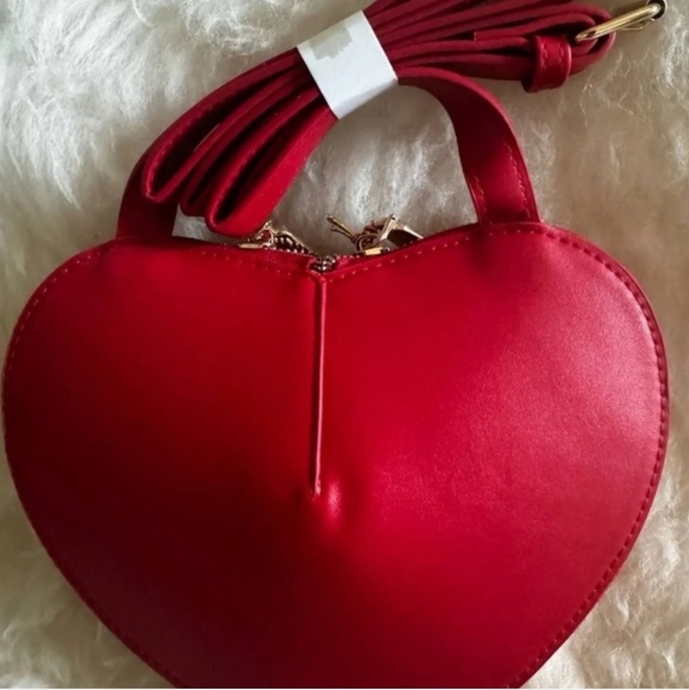 Bebe Red Heart Crossbody Bag #0007 - Picture 9 of 9